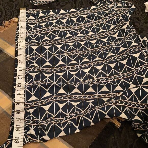 LuLuMari NWT szL cold shoulder blouse long double ruffle sleeves side zip w/ties - Picture 8 of 16